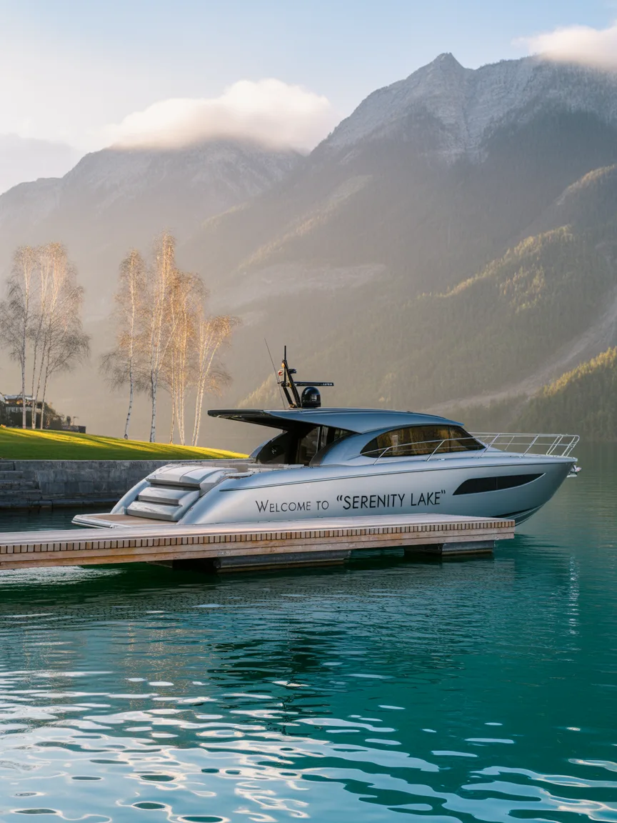 A perfectly staged arrival at a Hayden Lake estate