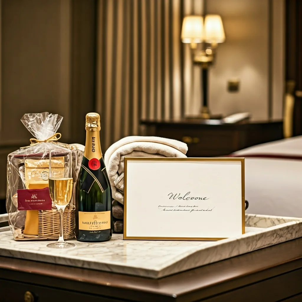 Curated welcome experience with premium bedding and gifts